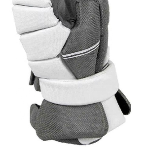 Guantes de Hockey sobre Hielo, Dedos Completos, Transpirables, Ligeros, Cierre de Gancho y Bucle, Color Gris Blanco, Piel Sintética, Unisex, Deportivos - Product Image 5
