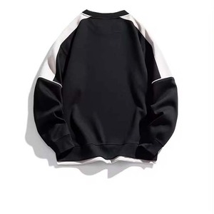 Sweat-shirt à col rond unisexe en polyester/coton, doublé en polaire épaisse, de haute qualité, logo personnalisé brodé, coupe classique - Product Image 4