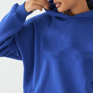 Sweat à capuche en polaire pour femme, respirant et durable, prix abordable, style simple, avec fermeture éclair, personnalisable et avec logo pour commande en gros - Product Image 3