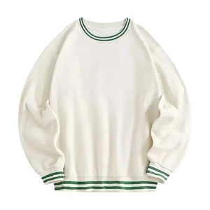 Sweat-shirt à col rond pour homme, décontracté, 100% coton, uni, en molleton, manches longues, respirant, logo brodé personnalisé, hiver 2026 - Product Image 1