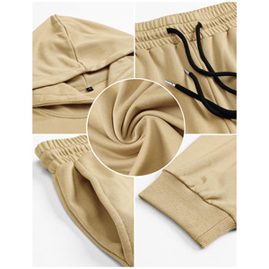 Fabricante 100% algodón Sudadera con capucha y pantalones de chándal conjuntos gimnasio Jogging chándales Puff estampado chándales Unisex 2 piezas conjunto - Product Image 6
