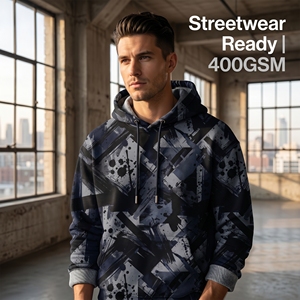 Rouleau de <span class=keywords><strong>tissu</strong></span> molletonné lourd en French Terry 400 GSM, impression numérique, 60 % coton, 40 % polyester, <span class=keywords><strong>tissu</strong></span> personnalisé pour sweat à capuche - Product Image 6