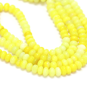Cuentas Redondas de Ópalo Amarillo Menta: Piedra Preciosa de Calidad AAA, 6-9 mm - Product Image 3