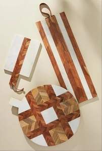 Gran oferta, tabla para cortar queso de madera de acacia y mármol, tabla para servir para el Hogar, Restaurantes, decoración, cocina, tabla de cortar de madera - Product Image 4