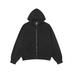 Venta al por mayor de invierno de impresión digital Clean Fit cremallera Sudadera con capucha de alta calidad 100% algodón 400gsm Casual Regular Fit Unisex Sudadera con capucha - Product Image 4