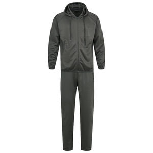 Conjunto de chándal de invierno de larga duración transpirable de peso pesado respetuoso con el medio ambiente de alta calidad 100% cuello con capucha de musgo ajuste Regular sólido - Product Image 1
