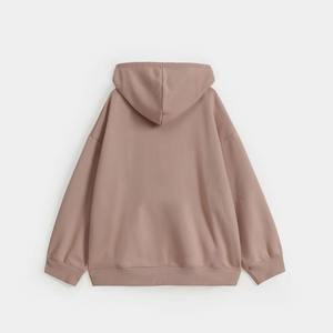 Sweat à capuche pour femme sur mesure, épaules tombantes, logo sur le devant, haute qualité, marque privée, streetwear d'hiver, vente en gros - Product Image 6