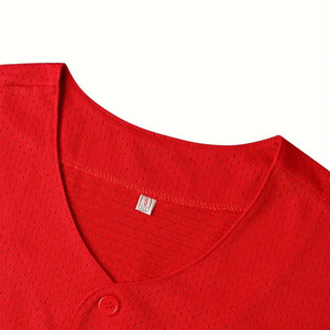 เสื้อเบสบอลพิมพ์ลายดิจิตอลแบบกำหนดเองสำหรับทุกเพศทุกวัย ขายส่ง OEM ไซส์ใหญ่ ระบายอากาศได้ดี แห้งเร็ว ป้องกันรังสียูวี โลโก้สั่งทำได้ สินค้ามาใหม่ - Product Image 6