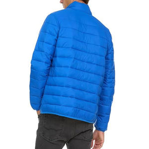 Winter Regular Fit Warm Stand Collar Solid Color Casual Breathable Zipper Men's Lightweight Polyester Padded Hooded <b>Jacket</b> - Product Image 5