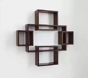 Estantes de pared de madera duraderos y modernos Solución de almacenamiento para ahorrar espacio Disponible a un precio asequible de la India - Product Image 3