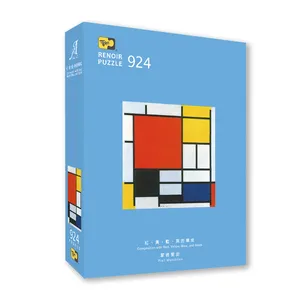 924 Pieces puzzle for Composition with Red Yellow Blue and Black BY Piet Mondrian