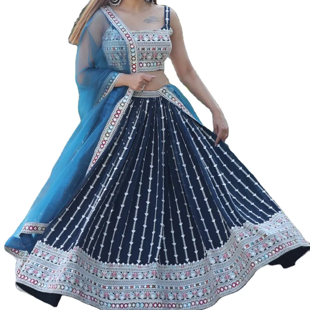 Indian Pakistani Ethnic Wear Designer Heavy embroidery work party wear lehenga choli for ladies