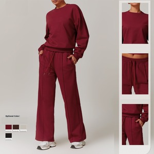 Vêtements de jogging pour femmes taille haute minceur survêtement manches longues pantalons de sport course Fitness ensembles de vêtements de sport pour les femmes - Product Image 3
