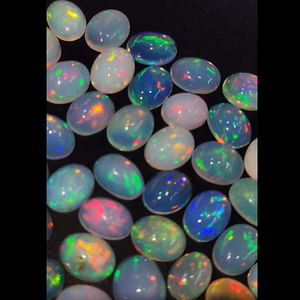 210 pièces d'opale éthiopienne naturelle 7x5mm 8x6mm 9x7mm 10x8mm 11x9mm Cabochon ovale 304 Cts Lot Iroc ventes pierres précieuses en vrac US $576 - Product Image 5