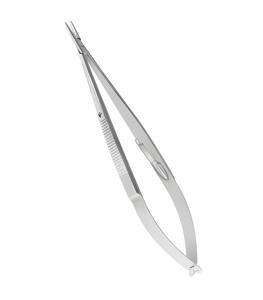 Portaagujas de Microcirugía Castroviejo de Alta Calidad, Instrumento Manual de Acero Inoxidable para Cirugía Oftálmica, Certificado MOL CE - Product Image 2