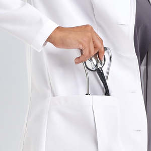 Bata de Enfermera Quirúrgica a Medida, Bata de Laboratorio Unisex, Tejido Liso, Apariencia Limpia, Uniforme de Trabajo Elegante para Uso Hospitalario, Doctor - Product Image 5