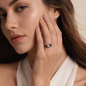 ชุดแหวนพระจันทร์และดวงดาว Jeulia Luna Astra Black Bypass - Product Image 6
