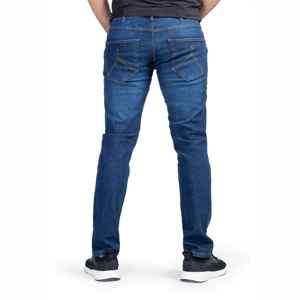 Jeans de Mezclilla Elásticos Smart Fit Azules, Jeans de Pierna Ajustada Elásticos para Hombre, Mezcla de Algodón Cómoda, Ropa Casual Elegante - Product Image 2