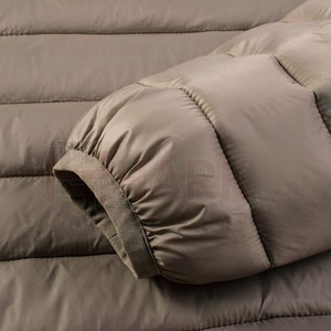 2024 <b>Men's</b> High Street Casual Winter Puffer <b>Jacket</b> High Quality Windproof Canvas Fabric with Solid Color and <b>Letter</b> Design - Product Image 4