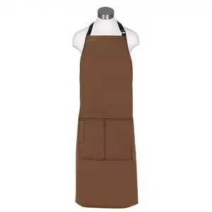 Suministro a granel Venta caliente Diseño personalizado Ajustable 100% Algodón puro Babero Delantal con logotipo personalizado - Product Image 4