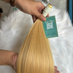 ¡PELO DE LUJO! Extensiones de cabello humano natural liso a granel, longitud y color personalizados, fabricante de cabello vietnamita crudo - Product Image 3