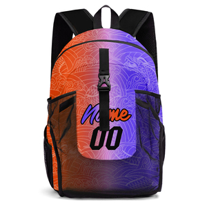 Wholesale Logo Design Gym Sport With Front Compartment Large Travel Sublimated Print Team Basketball Backpack <b>Book</b> Bag USA - Product Image 1