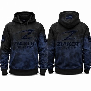 Custom Black Navy Washed Hoodie | Premium Streetwear Hoodie | Custom Logo & Private Label Manufacturer Ziakot industry - Product Image 1