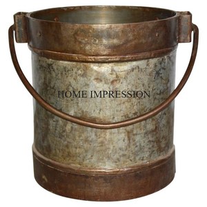 Hecho de macetas y macetas de flores de estaño galvanizado, productos de última llegada, macetas y macetas de flores para interiores y exteriores, Juego de 2 jardines - Product Image 4