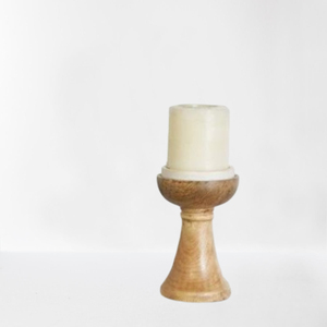 Portavelas de madera decorativo para el hogar de diseño estándar, candelabro de la mejor calidad, Material de madera, candelabro y soporte pulido marrón - Product Image 4
