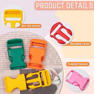 Seitenschnalle Gürtelschnalle mit individuellem Logo Gurtschnalle Kunststoffschnalle Farbige Gravierbare Produktanpassung Hundehalsband-Schnalle - Product Image 3