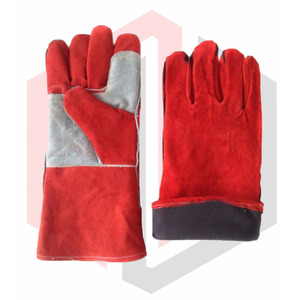 ถุงมือหนังกันกระแทก14นิ้วถุงมือทำงานจากจีนถุงมือหนังแฟชั่น - Product Image 1