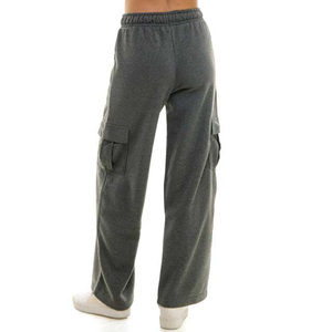 Pantalones Cargo cómodos estilo Jogger para mujer con cintura elástica y múltiples bolsillos Encaje informal decorado para el invierno - Product Image 6