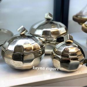 Juego de Recipientes Cilíndricos de Metal Dorado para Cocina de Lujo, Tapa de Metal, Martillado a Mano, Clásico, Ecológico, Apto para Alimentos, Especias, Azúcar - Product Image 3