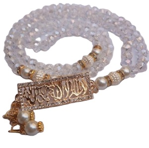 ปากีสถานผู้ผลิตคริสตัลทํา 100 ลูกปัดLandy Tasbeeh TasbihหินมุสลิมลูกปัดลูกปัดTasbeeh/อธิษฐานTasbeeh - Product Image 1