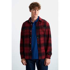 GRIMELANGE Sagan Men's Pamuk-<b>polyester</b> <b>Shirt</b> Collar Relaxed Flannel <b>Shirt</b> - Product Image 3