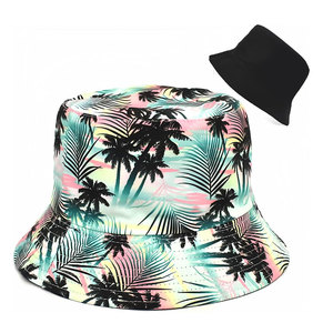 หมวกบักเก็ตผ้าฝ้าย 100% ปักโลโก้ตามสั่ง พิมพ์ลายดิจิตอลตามสั่ง หมวกบักเก็ตผ้าซาตินกันแดดสำหรับขาย - Product Image 1