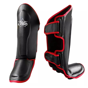 Protège-tibias en cuir durable Protège-tibias de kickboxing personnalisés Protection des pieds et des jambes pour l'entraînement au combat - Product Image 6
