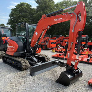 Mini-excavatrice d'occasion Kubota KX057-5 de 2023 pour la construction, type sur roues, poids opérationnel de 3 à 5 tonnes, godet hydraulique KYB - Product Image 1