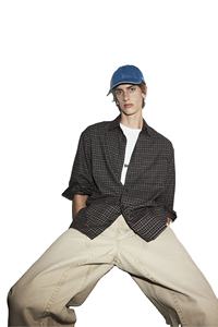 เสื้อเชิ้ตแขนยาวสำหรับผู้ชายทรงหลวมผ้าคอตตอนผสมผ้าวิสคอส - Product Image 3