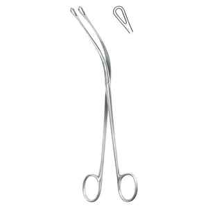 Forceps éponge Foerster 9.5 "mâchoires dentelées droites et incurvées Instruments chirurgicaux tenir les éponges et les écouvillons - Product Image 3