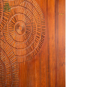 Gl Merc Porte Panneau en bois Art Porte en bois massif sculpté Arabie Saoudite Portes en bois Prix - Product Image 3