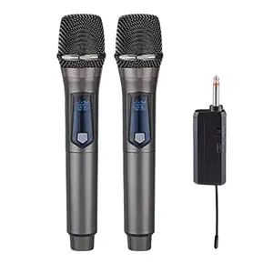 Goedkoopste Professionele Draadloze Microfoon 2 In 1 Handheld Microfoon Voor Singe