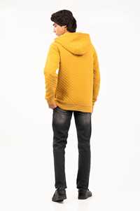 เสื้อฮู้ดดี้สตรีทแวร์ผ้าคอตตอนเนื้อหนาคุณภาพสูง 100% แบบวาฟเฟิล  สำหรับผู้ชาย สไตล์ฤดูใบไม้ร่วง  ปรับแต่งได้ พร้อมลาย Ako - Product Image 2