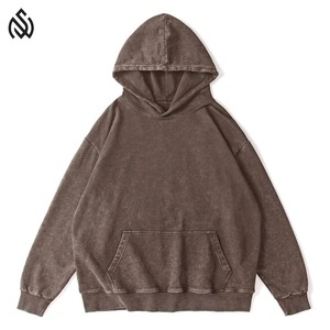 Vêtements d'hiver Acid Wash Hoodies Custom Color Acid Wash Hoodies Fashion Clothing Acid Wash pullover Hoodies - Product Image 5