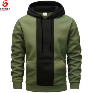 High Quality 100% Cotton Fleece Solid Winter Loose Fit Breathable Quick Dry Comfortable 2 Pcs Best Selling Hooded <b>Men</b> <b>Pullover</b> - Product Image 1