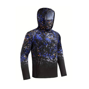 Sweat à capuche de pêche avec capuche à manches longues UPF 50 + Protection solaire Tissu de performance à séchage rapide et ajustement confortable pour les sports de plein air - Product Image 6