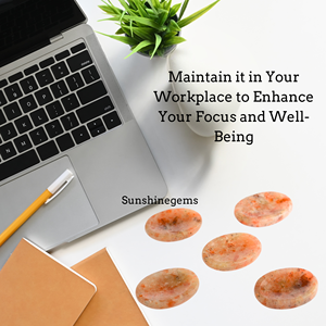 Pierre de soleil pierre d'inquiétude cristal ovale pouce pierre précieuse thérapie de cristal naturel Reiki Massage Chakra pierres d'inquiétude pour l'anxiété - Product Image 6