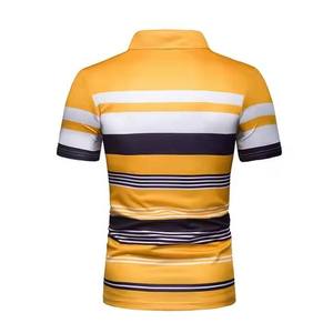 Polo de manga corta a la moda para hombre, para verano, cómodo, transpirable, de Color sólido, con cuello levantado, antiarrugas - Product Image 6