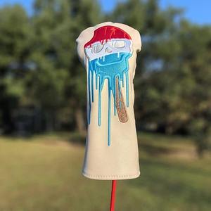 Premium Leather Waterproof <b>Golf</b> <b>Club</b> <b>Head</b> <b>Cover</b> Set Elastic Self-Fixing Closure Customizable Color Printed Patterns Fast - Product Image 3