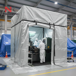 Bâche de protection industrielle pour atelier |   Bâche en PVC imperméable et résistante aux déchirures pour la protection des équipements et des matériaux d'atelier - Product Image 5